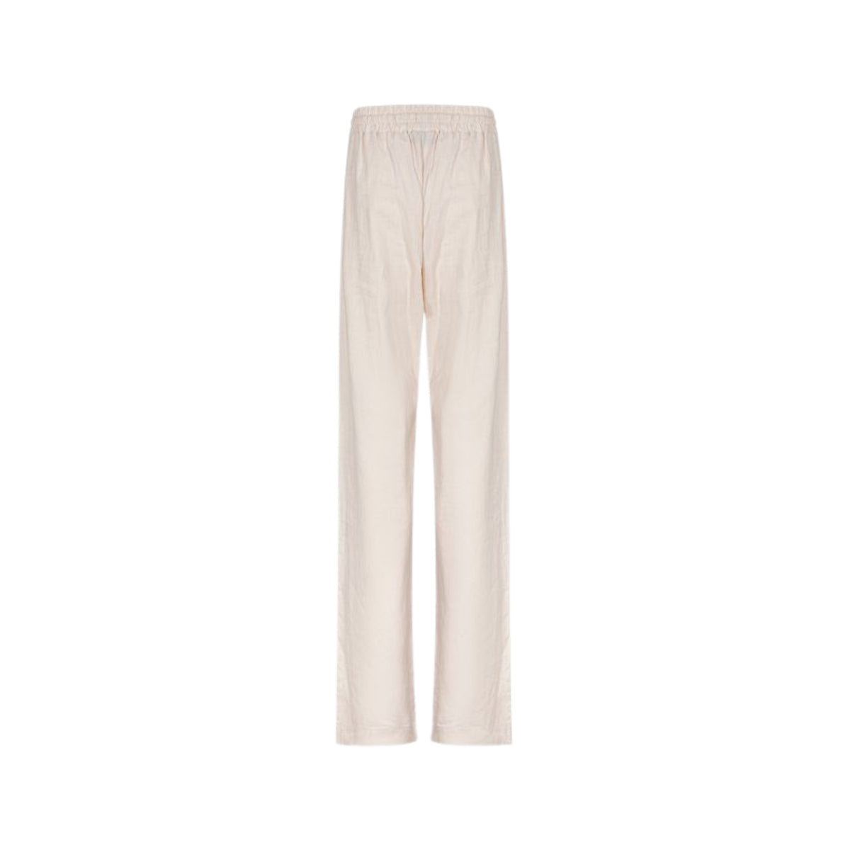 Pantalone palazzo in misto lino - Avorio