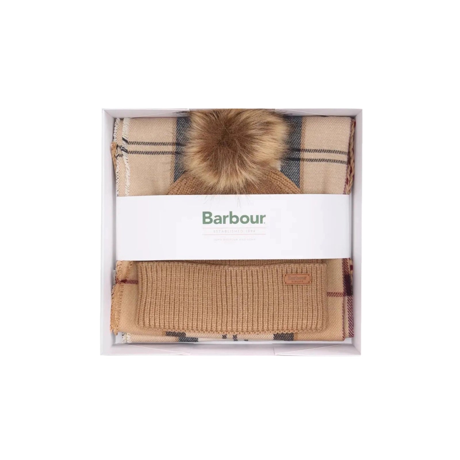 Set regalo berretto Pendle e sciarpa Blair - BEIGE