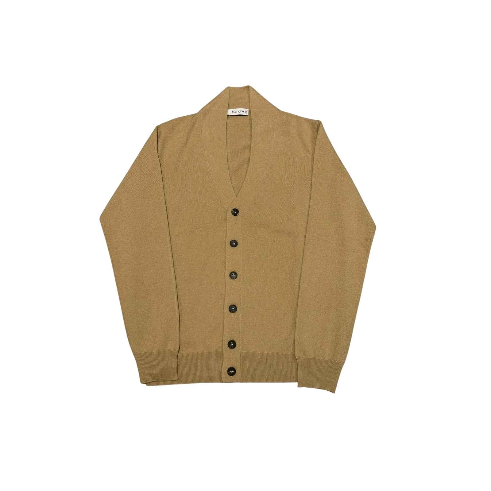 Cardigan con bottoni - CAMMELLO