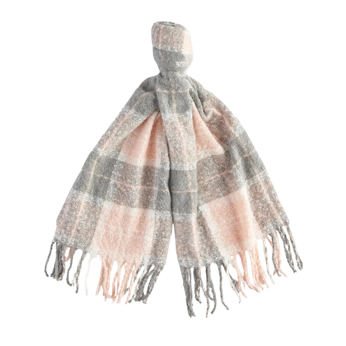 Coordinato Saltburn con berretto pompon e sciarpa - Rosa