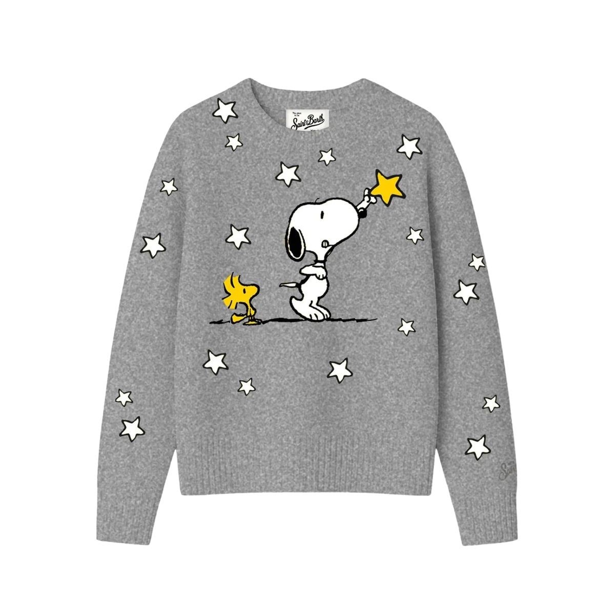 Maglia Tessa con intarsio Snoopy con stelle