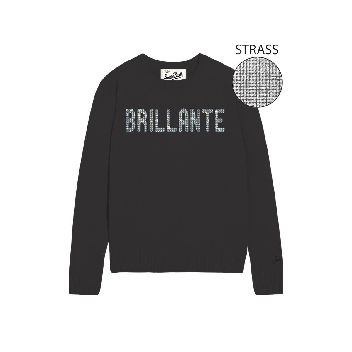 Maglione New Queen in misto cashmere lurex - Nero