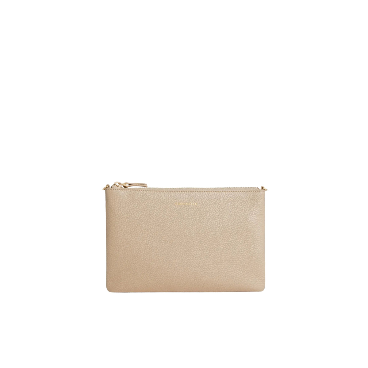 Pochette Minibag in pelle - Beige
