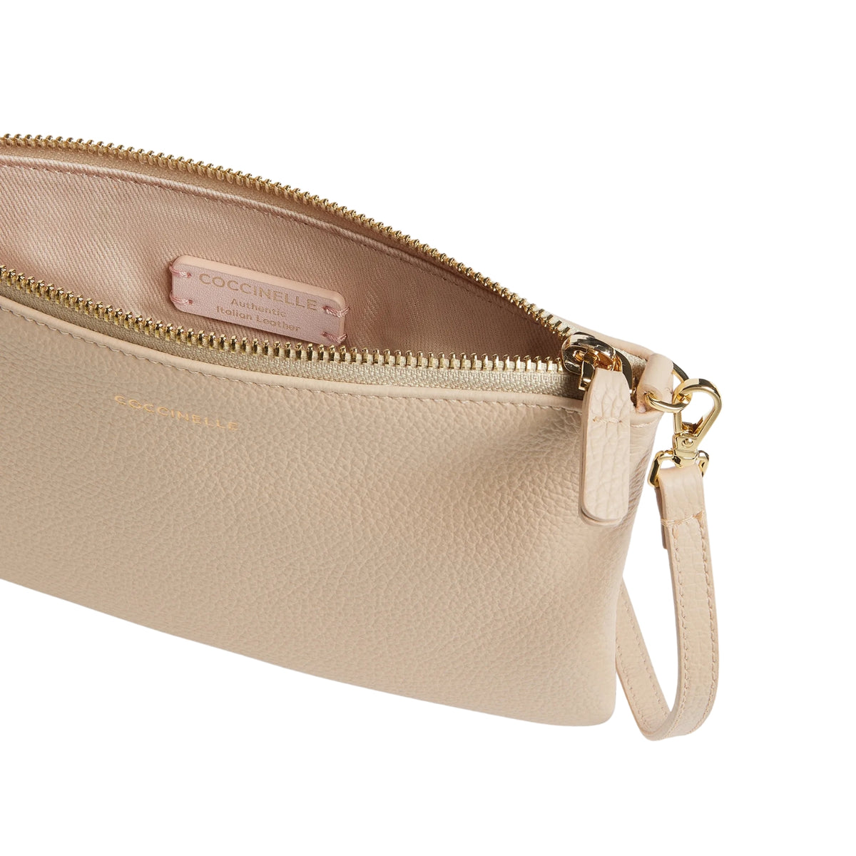 Pochette Minibag in pelle - Beige