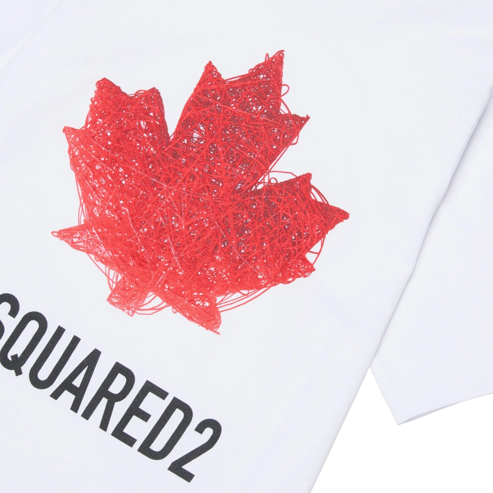 T-shirt con logo Foglia - BIANCO