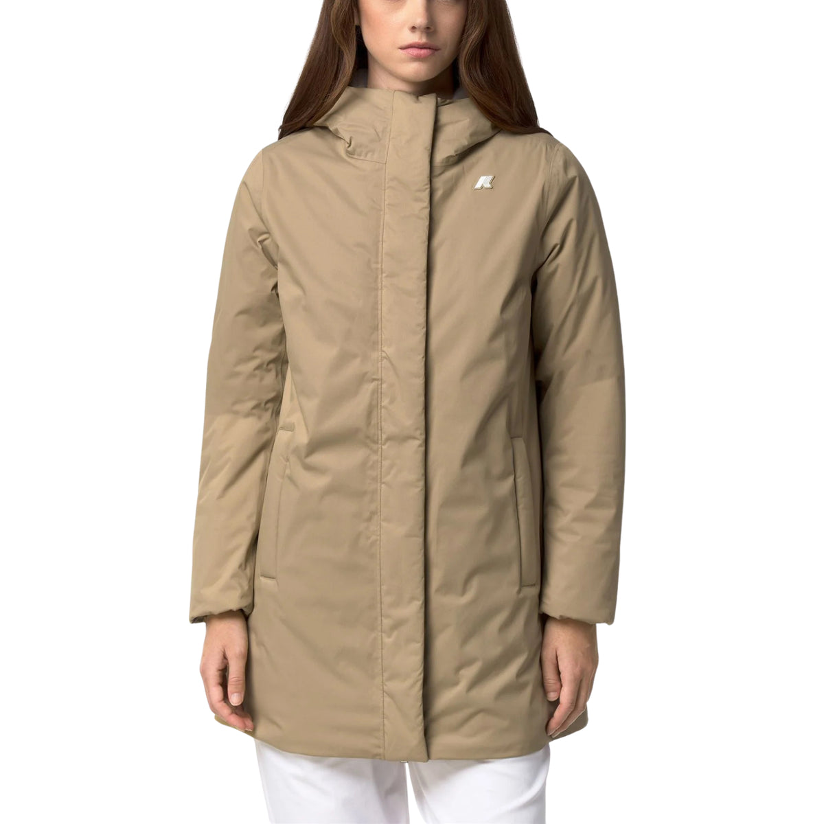 Giaccone Sophie Twill Soft Beaver-BEIGE