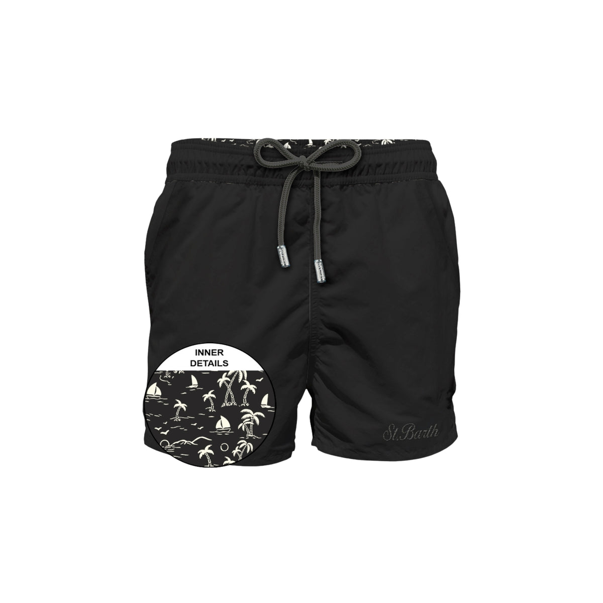 Costume Patmos Long lunghezza lunga - Nero