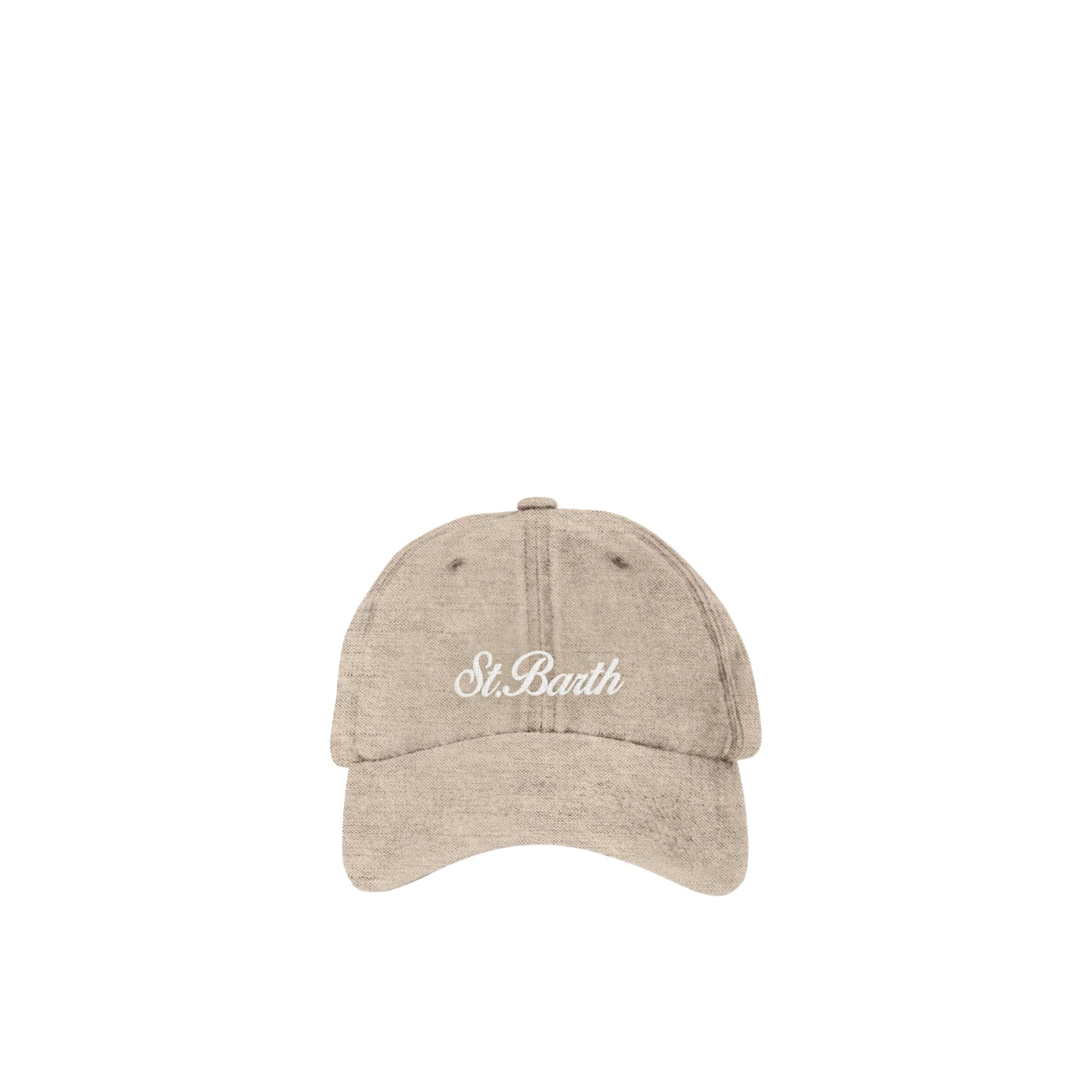 Cappellino da baseball in lino e cotone - BEIGE