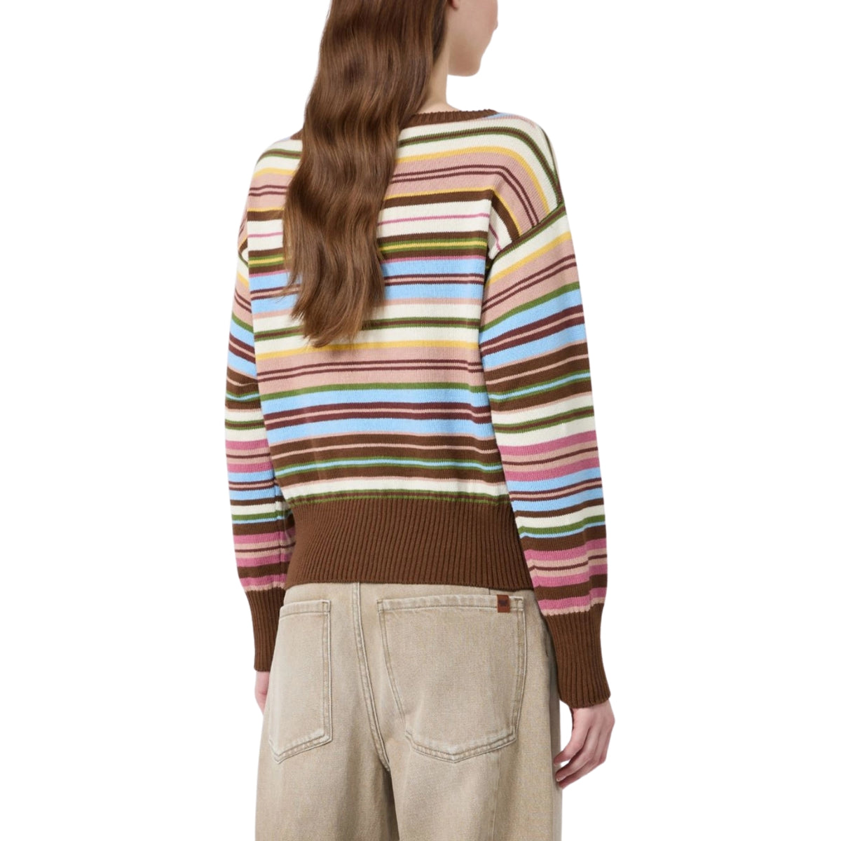Maglia basic scollo a barchetta - Multicolor