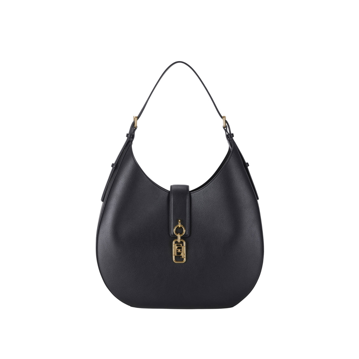EF Borsa hobo tonda con charm  - Nero