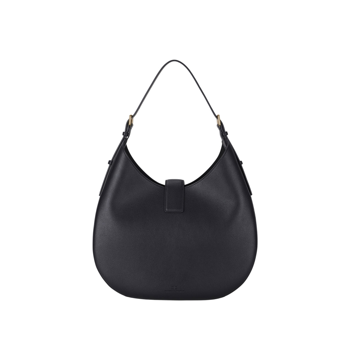 EF Borsa hobo tonda con charm  - Nero
