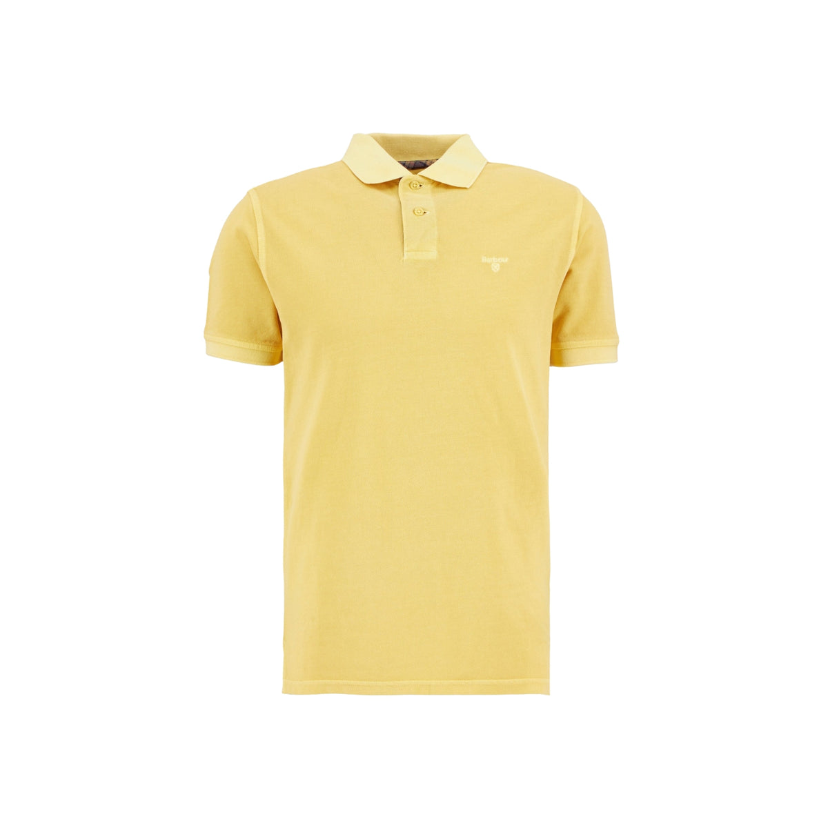 Polo Barbour piqué tinto in capo - Giallo