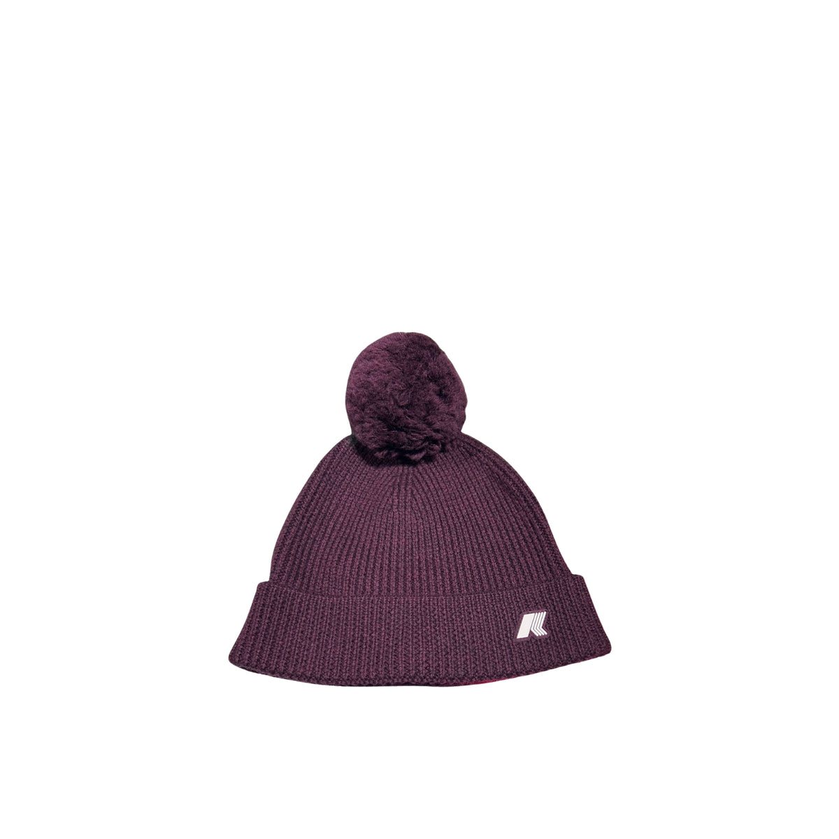 Cappello Vincienne in misto lana con pompon - Violetto