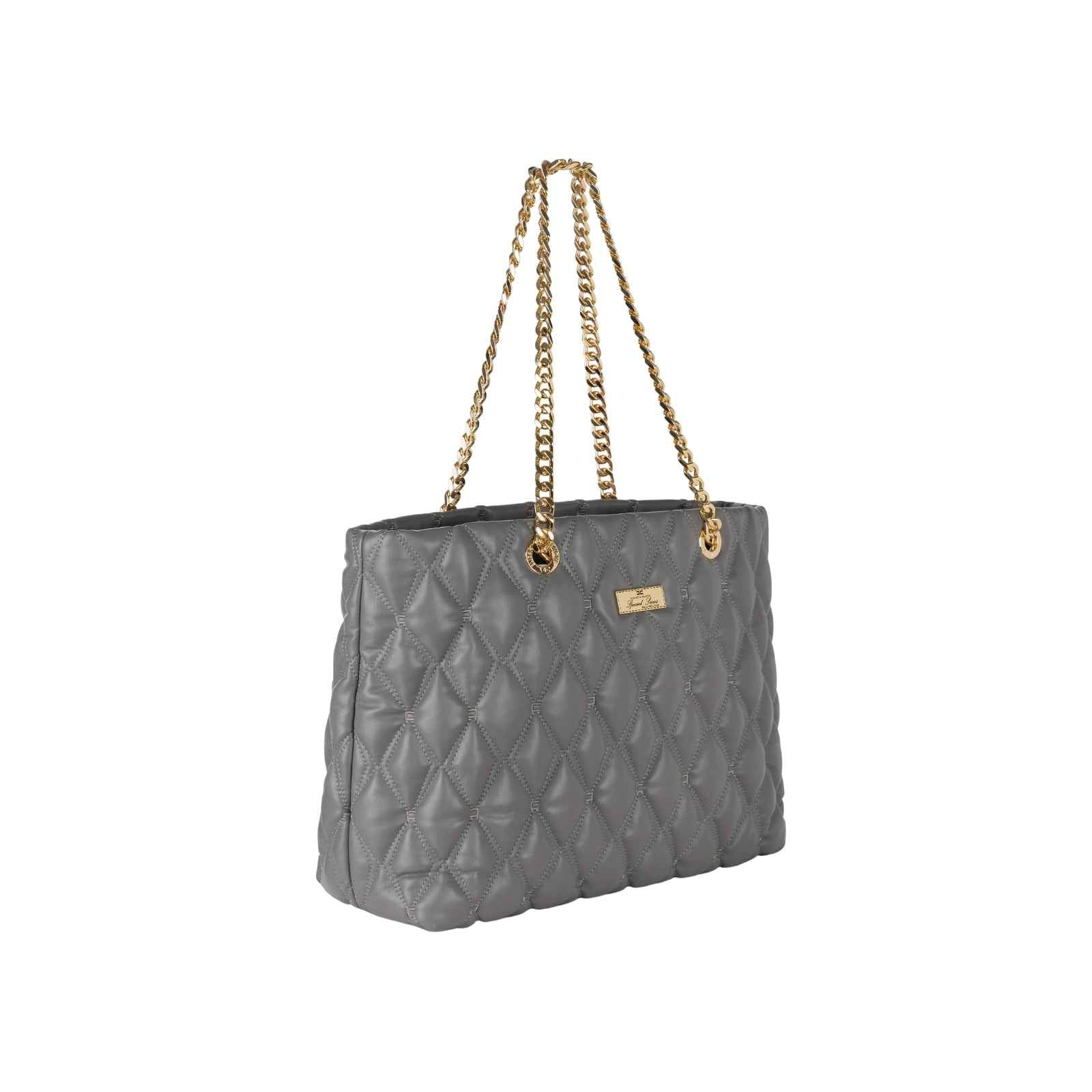 Borsa con lavorazione embossed - GRIGIO