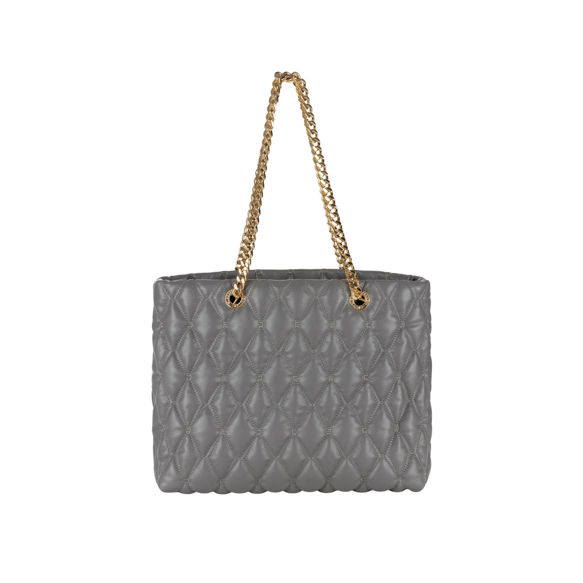 Borsa Shopper effetto pelle con lavorazione embossed - Steel