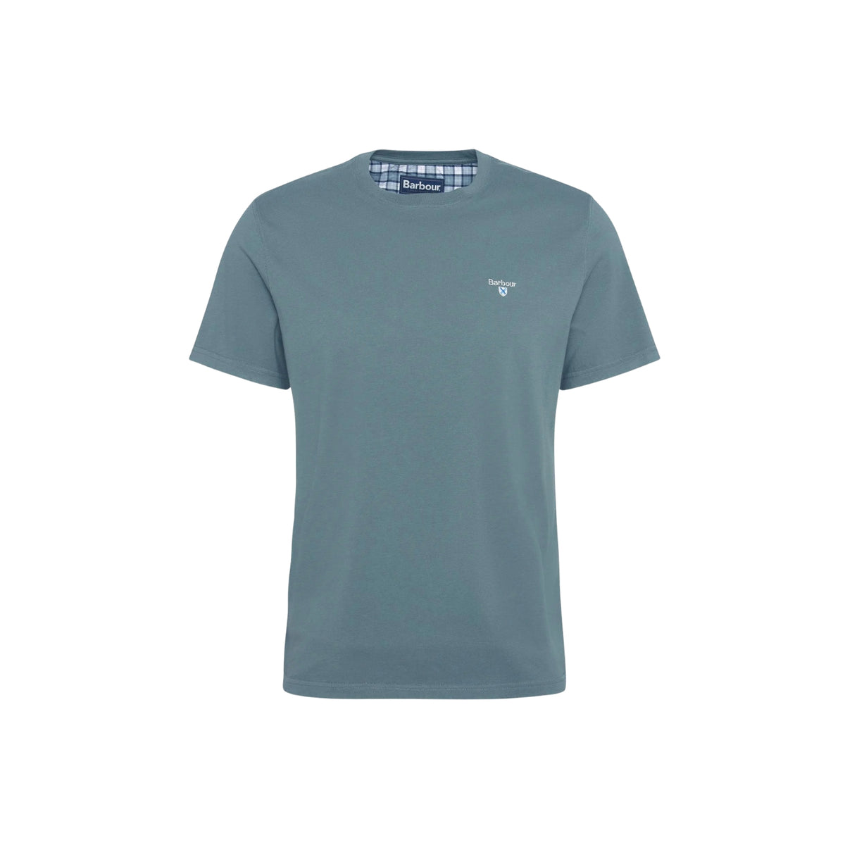 T-shirt Aboyne con finiture tartan - Verde acqua