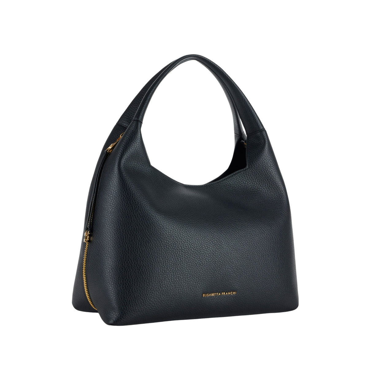 Borsa hobo con charms - Nero