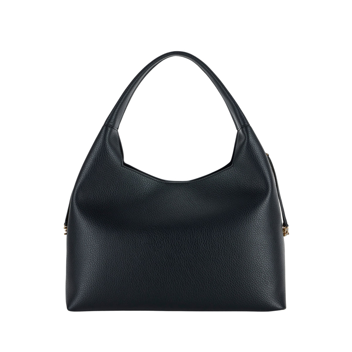 Borsa hobo con charms - Nero