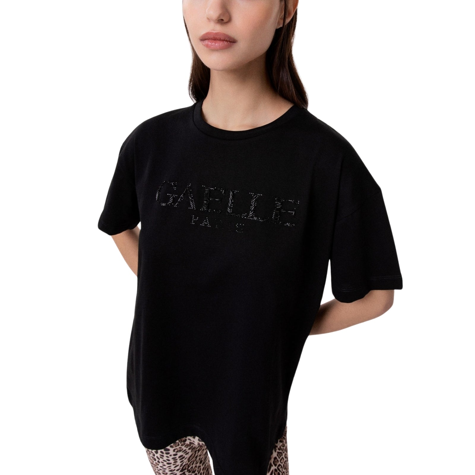 T-Shirt Paricollo Con Ricamo