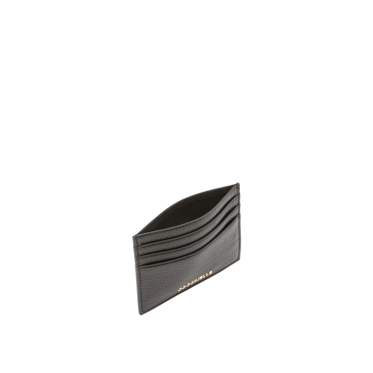 Portacarte con patta linea Metallic - Nero