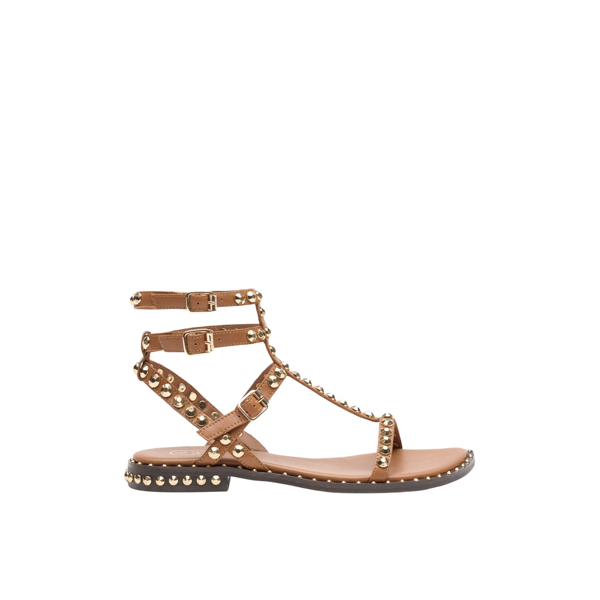 Scarpa Play con borchie metalliche - Cuoio