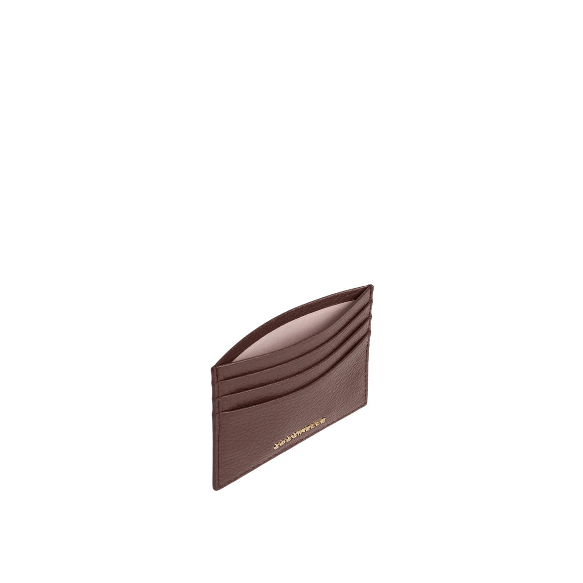 Portacarte con patta linea Metallic - Berry
