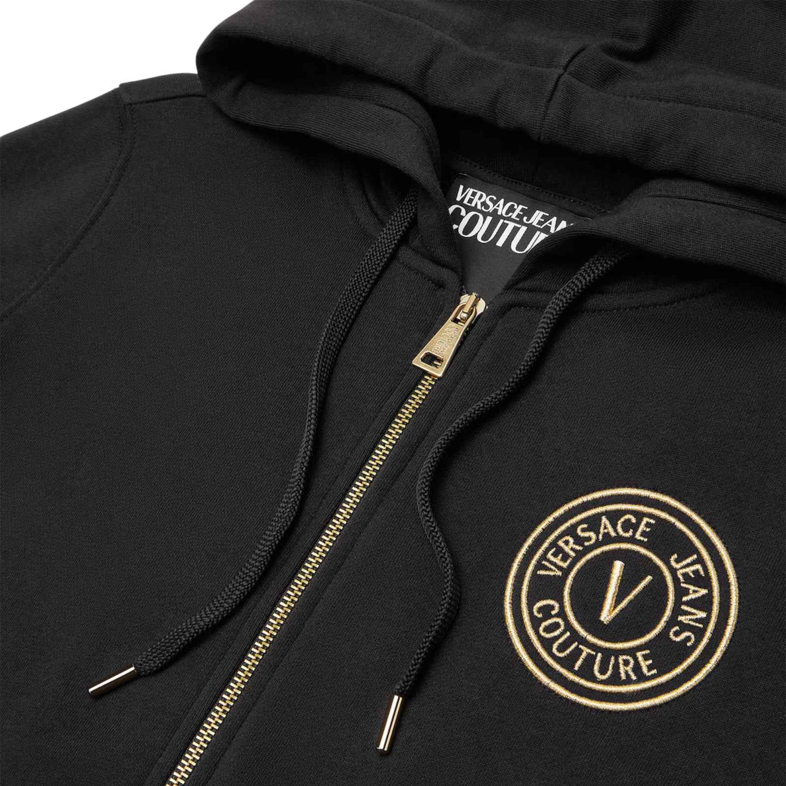 Felpa zip con logo V-Emblem