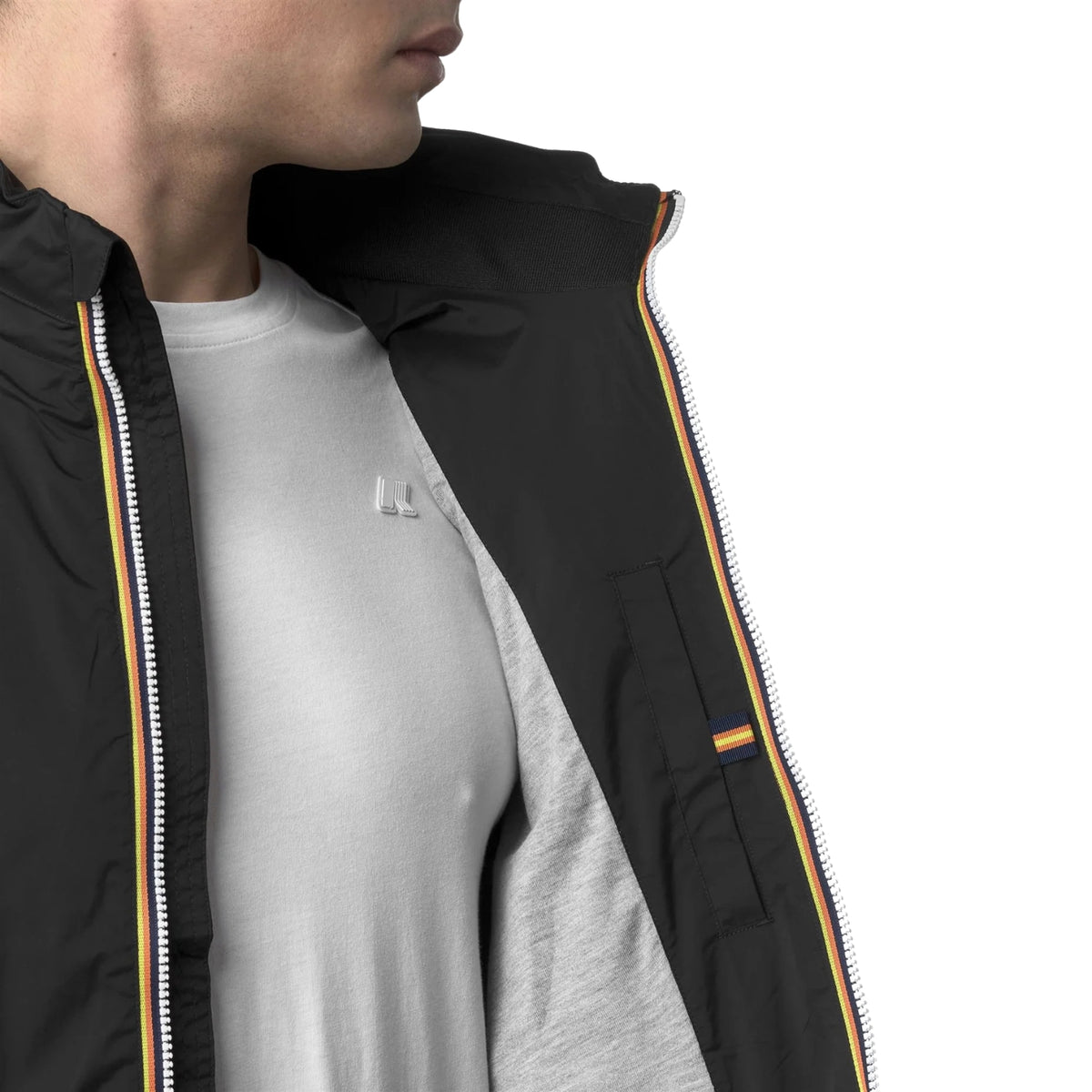 Gilet Valen in nylon stretch - Nero