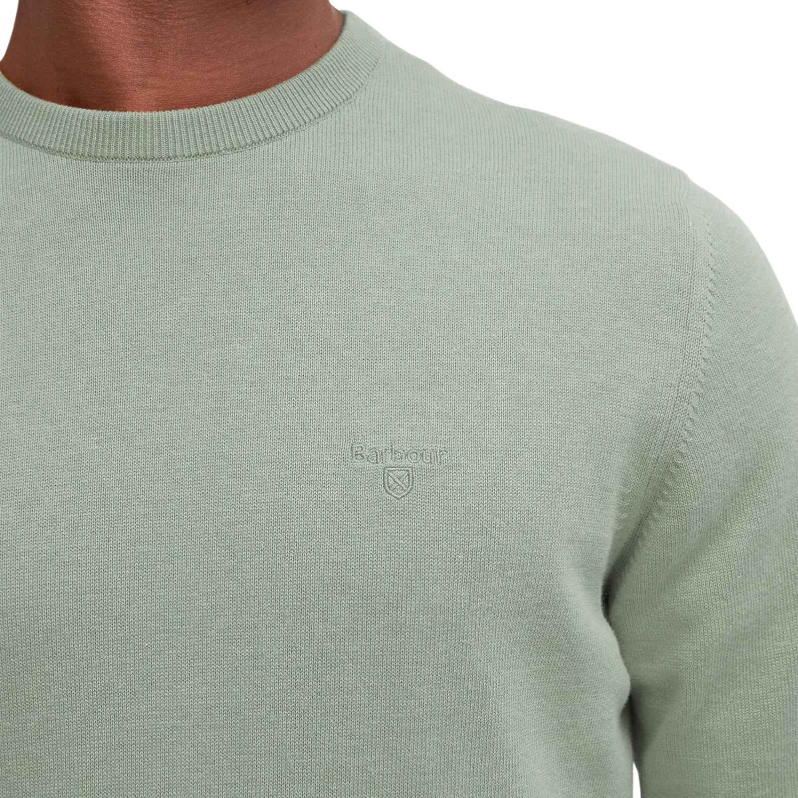 Maglione girocollo in cotone Pima - VERDE