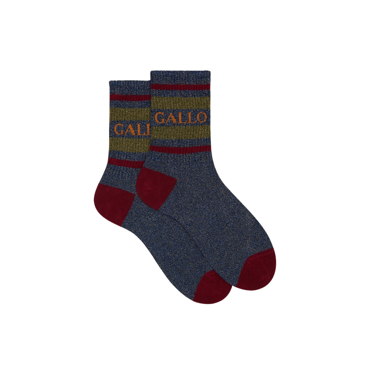 Calze corte realizzate in morbido cotone - Blu
