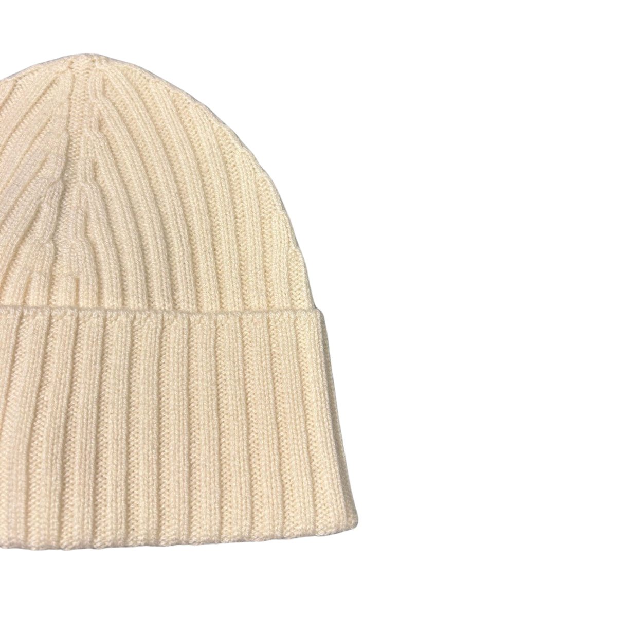 Cappello in puro cashmere- Latte