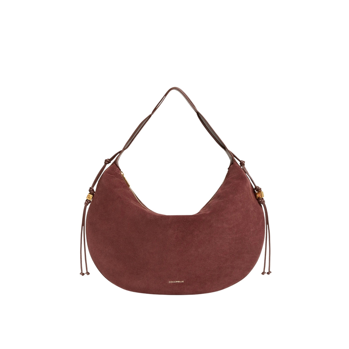 Borsa Thess con lacci laterali e logo C-Me - Berry