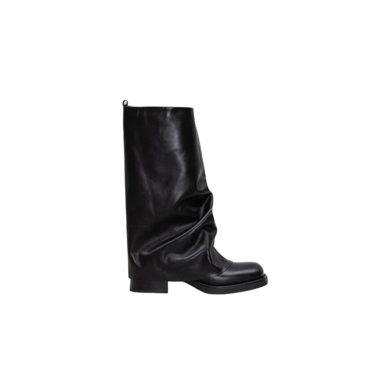 Stivale reverse in pelle - Nero