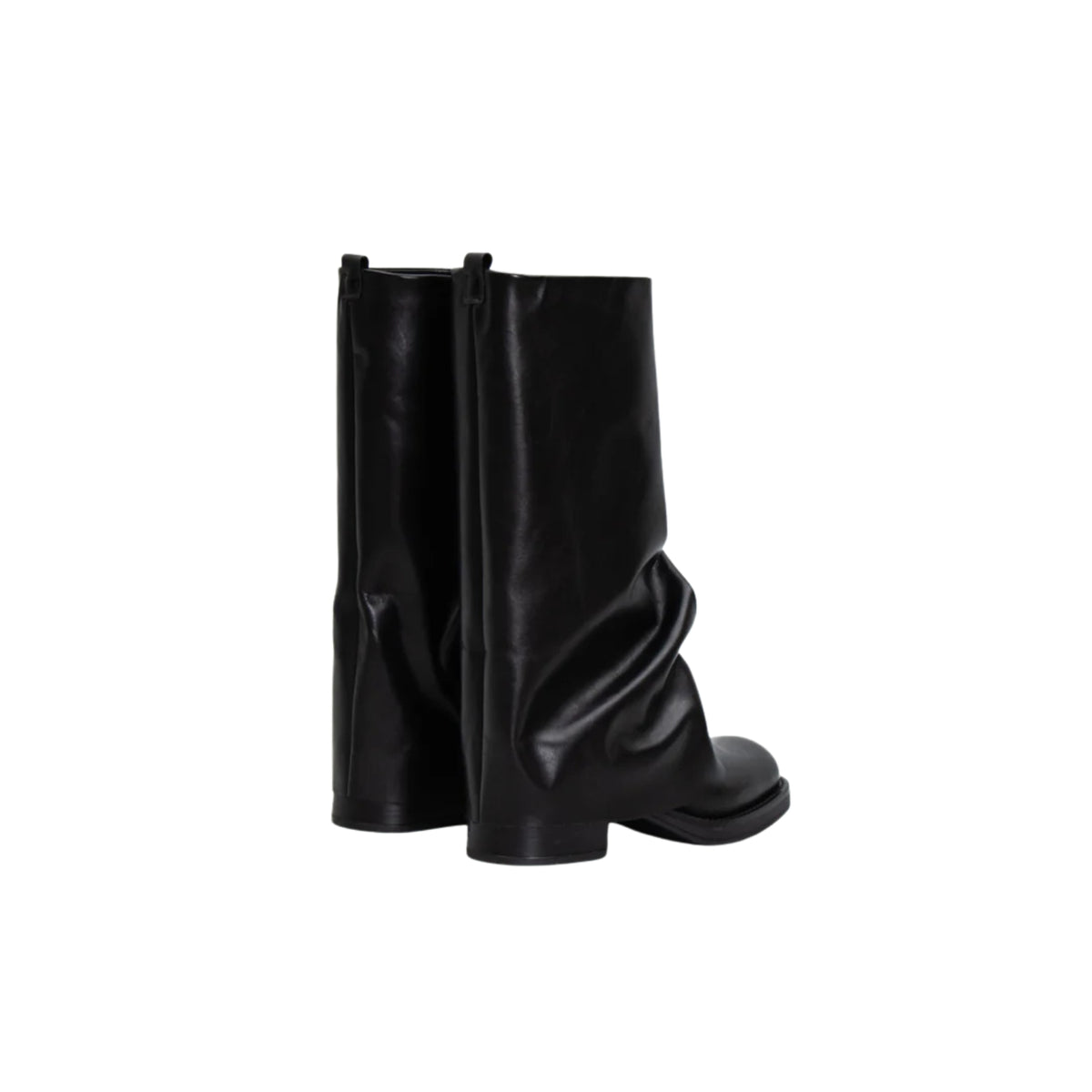 Stivale reverse in pelle - Nero