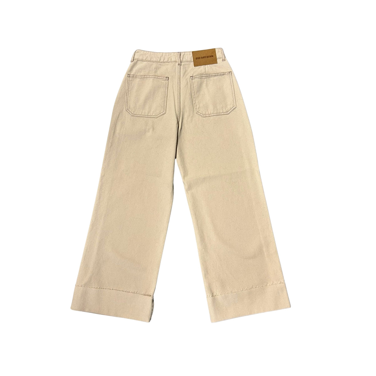Jeans Ermes dritto cropped - Ecru