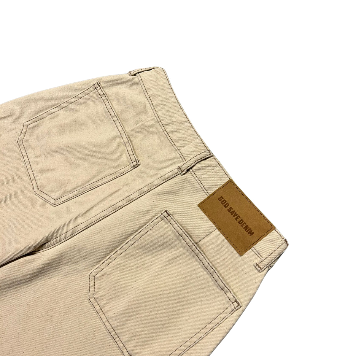 Jeans Ermes dritto cropped - Ecru