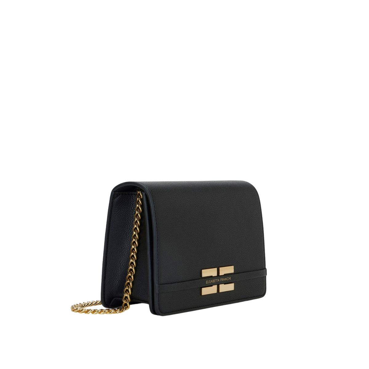 Borsa realizzata in materiale sintetico con texture - Nero