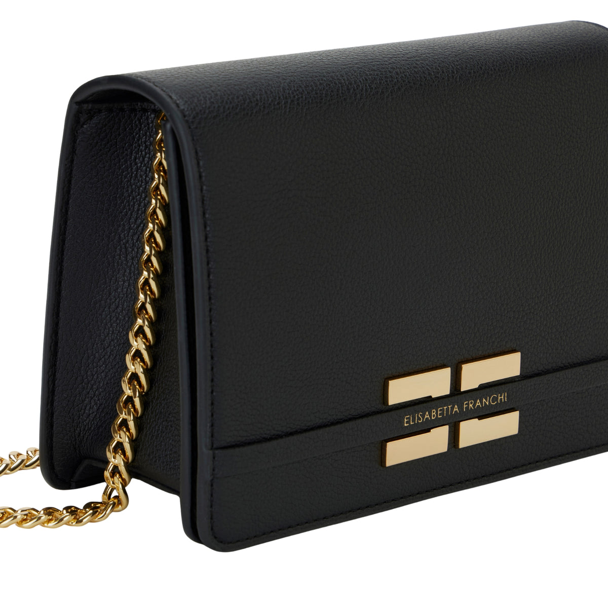 Borsa realizzata in materiale sintetico con texture - Nero