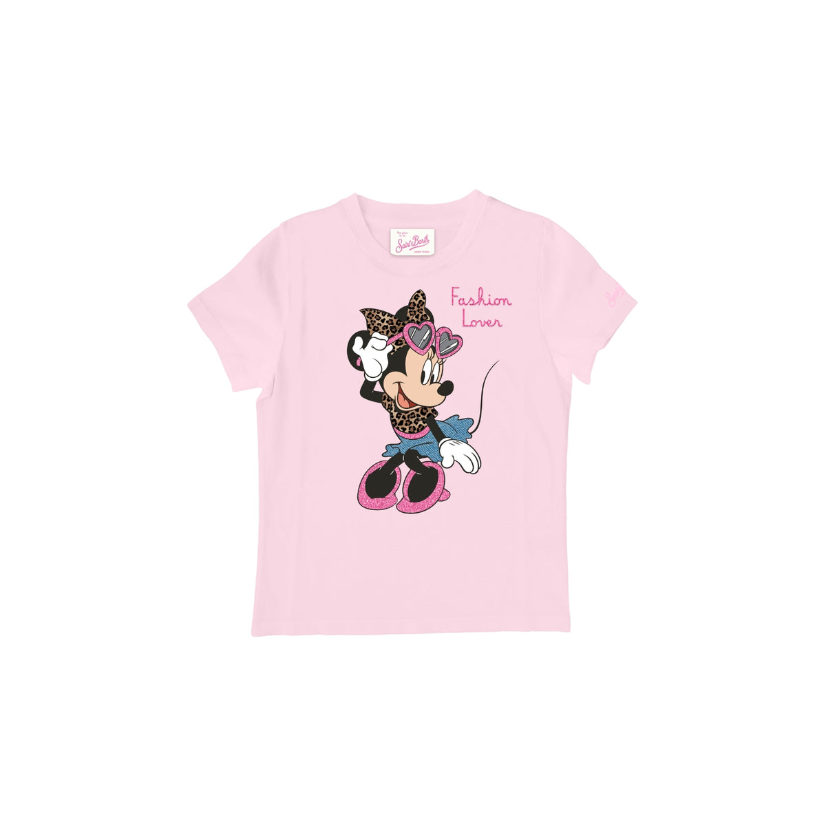 T-shirt bambina stampa Minnie - Rosa