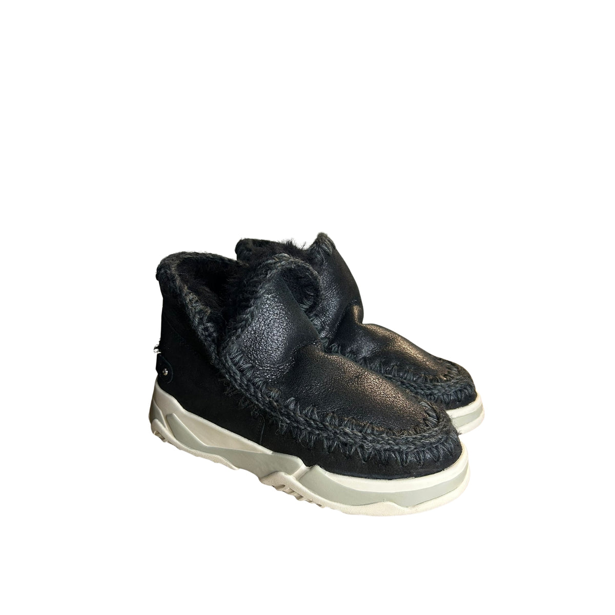 Stivale Eskimo trainer con logo in strass - Nero