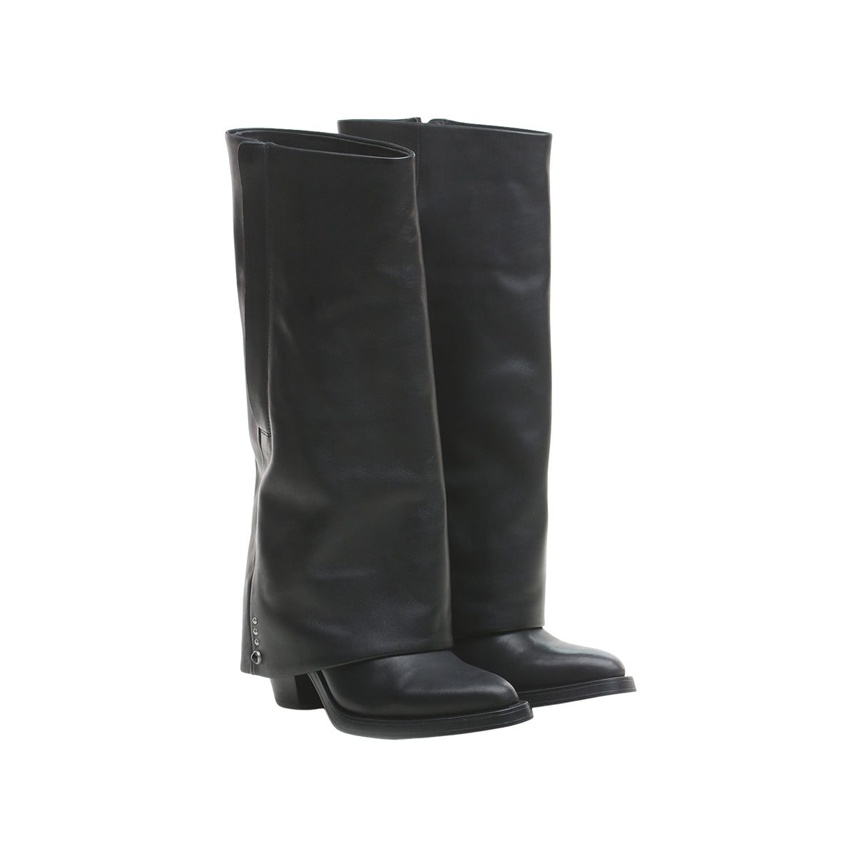Stivale texano Jackson con borchie - Black