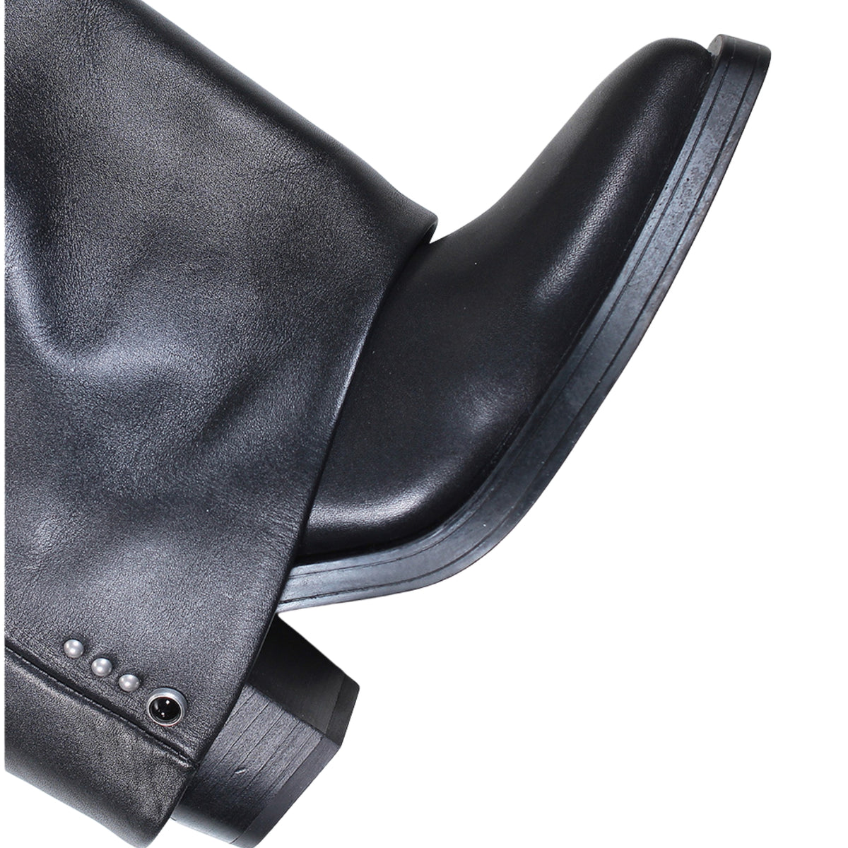 Stivale texano Jackson con borchie - Black