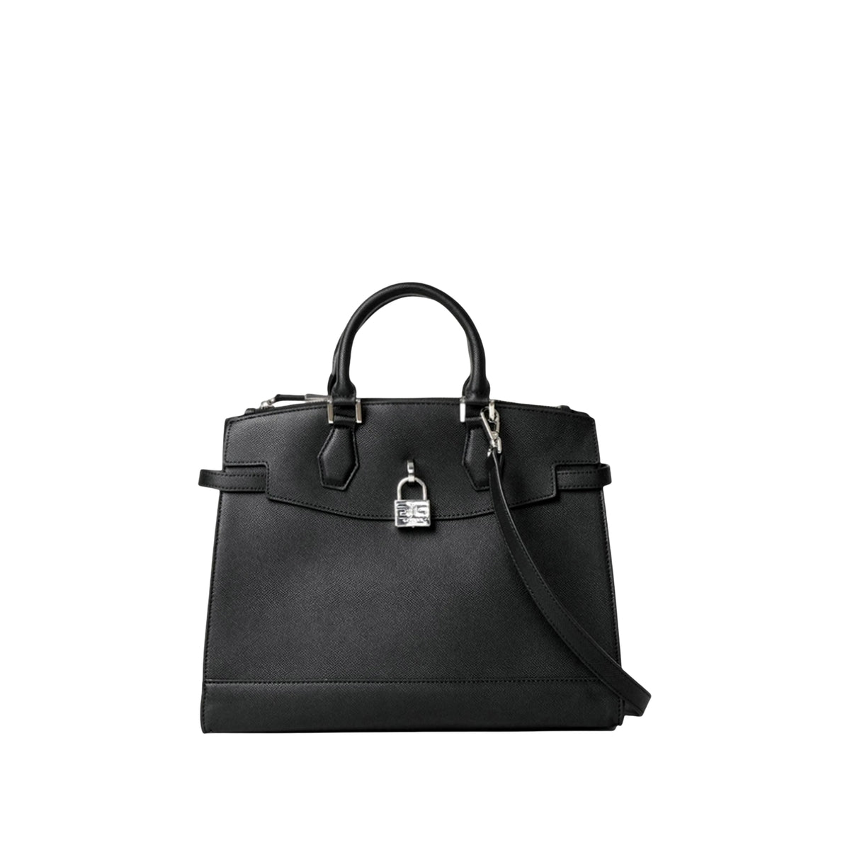 Borsa Regular Hand Bag con lucchetto - Nero