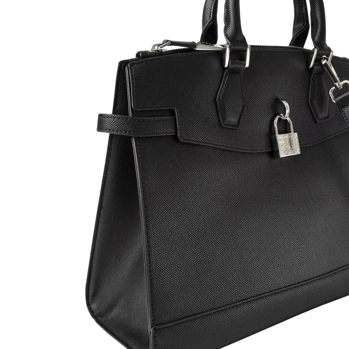Borsa Regular Hand Bag con lucchetto - Nero