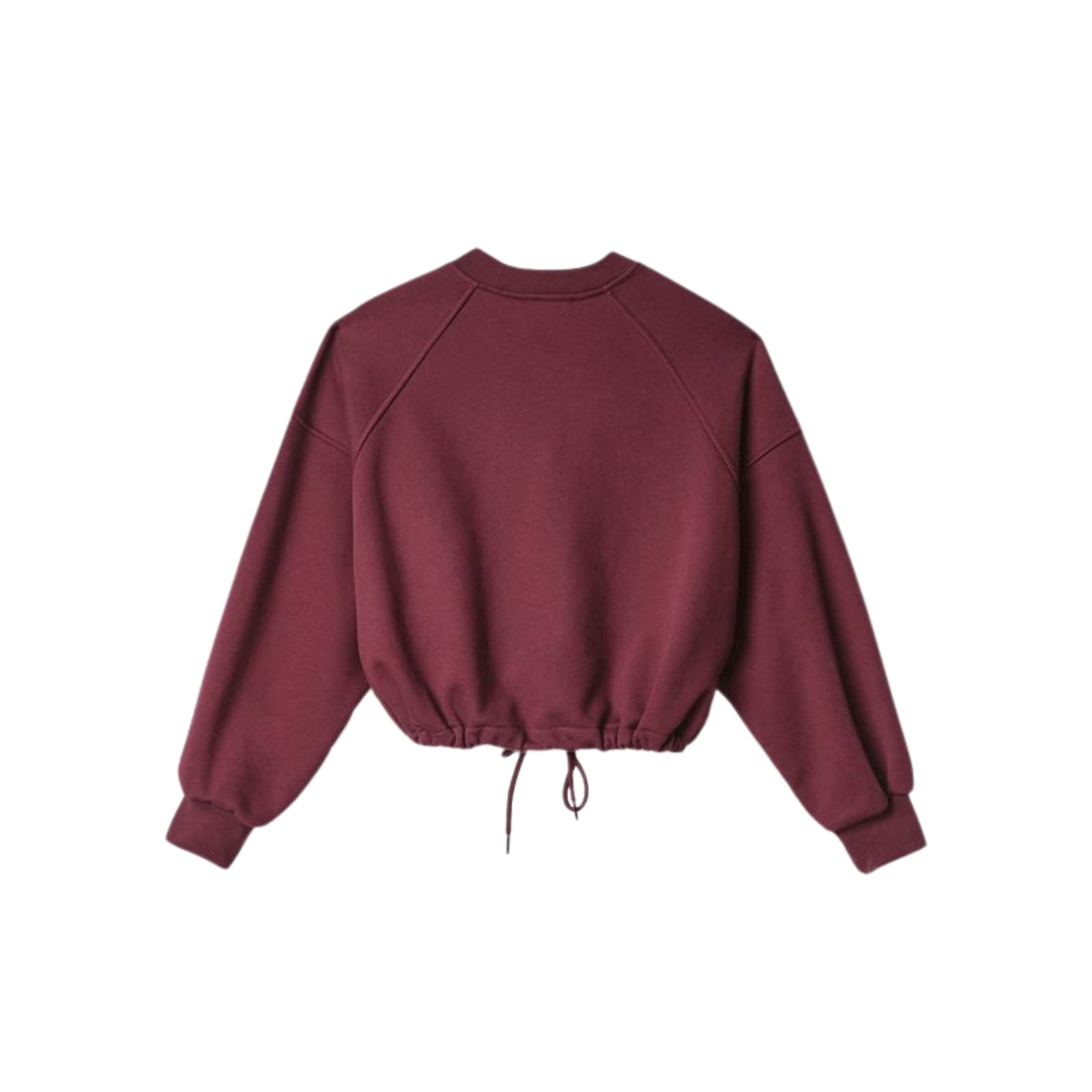 Felpa girocollo cropped con logo