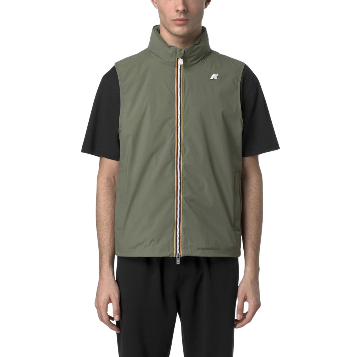 Gilet Valen in nylon stretch - Verde