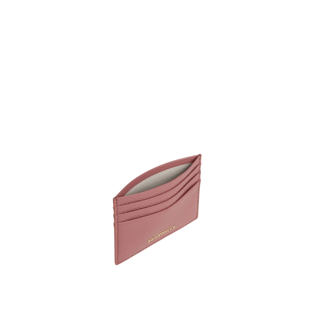 Portacarte con patta linea Metallic - Rosa