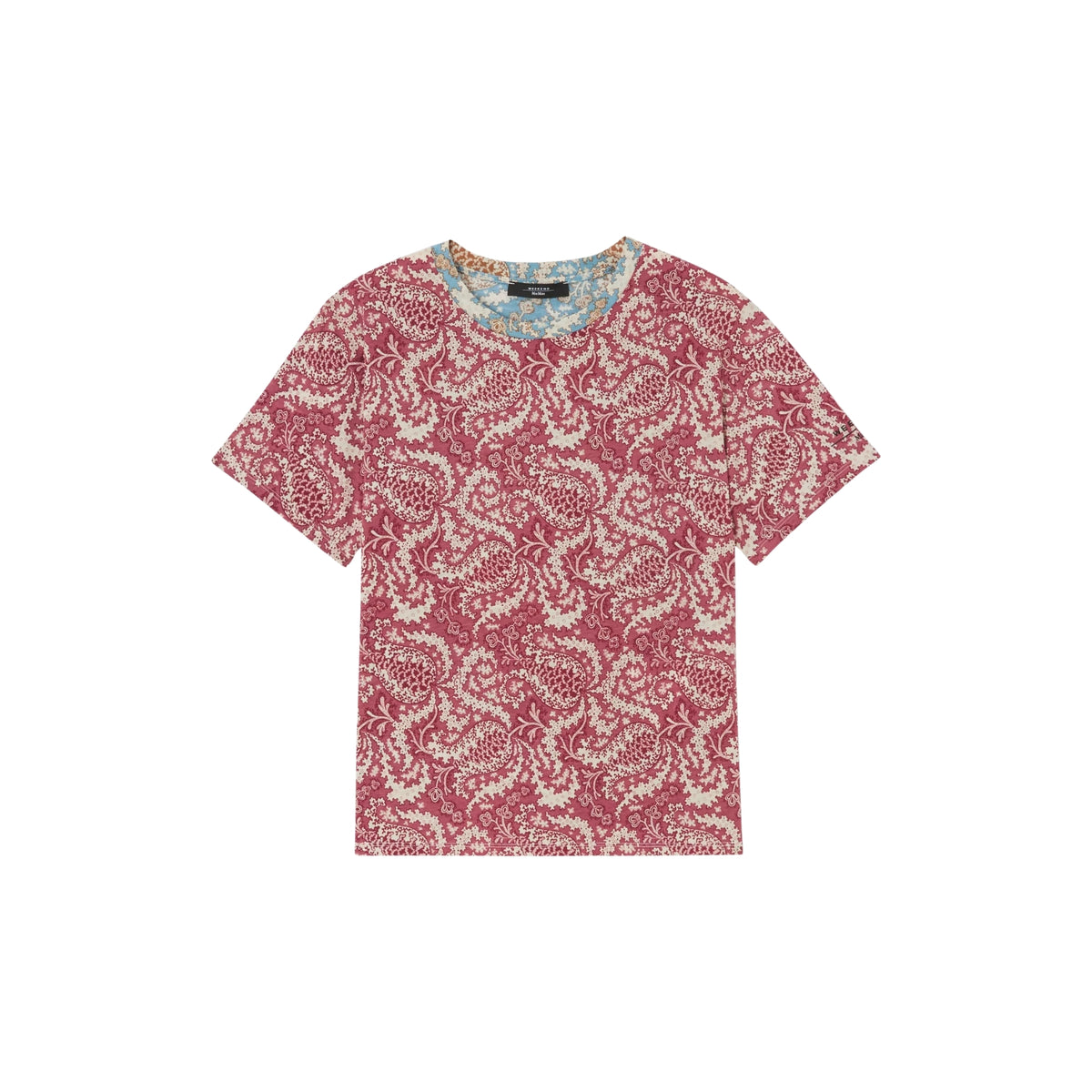 T-shirt Bussola in cotone con stampa all-over - Fantasia