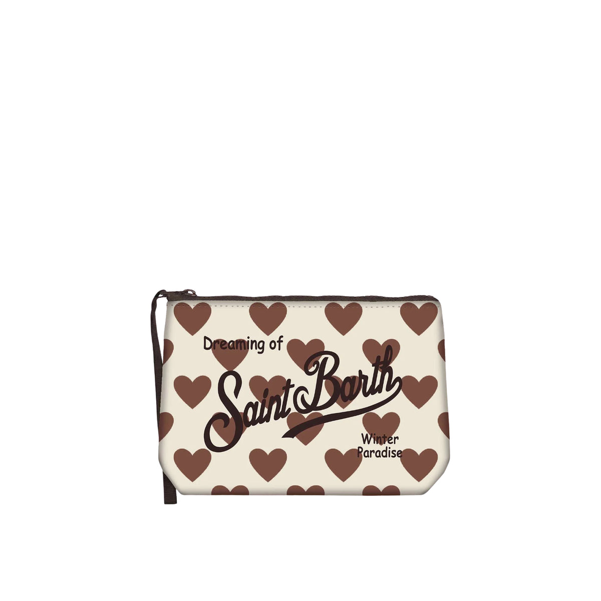 Pochette Aline W - CUORI MARRONI