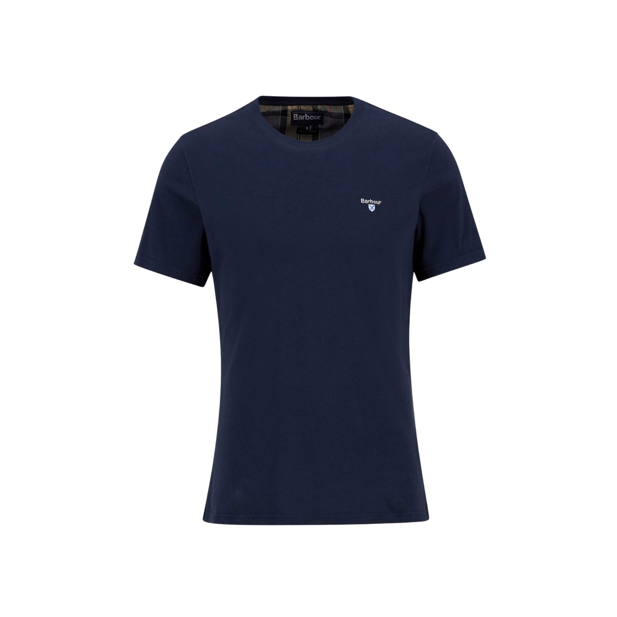 T-shirt Aboyne con finiture tartan - Navy